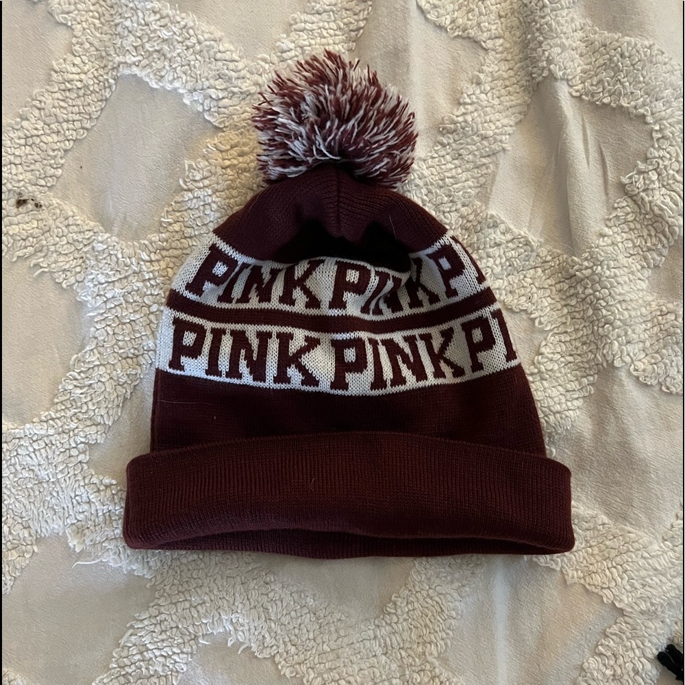 Maroon PINK beanie